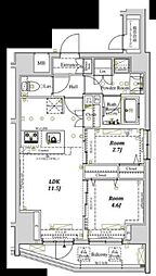 ARKMARK大森町レジデンス 2LDKの間取図画像