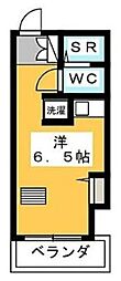 ヴァン・ヴェール上石神井 ワンルームの間取図画像