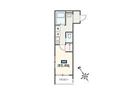 ＭＥＬＤＩＡ新座II 1階1Kの間取り