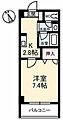JRBハイツ倉敷2階3.3万円