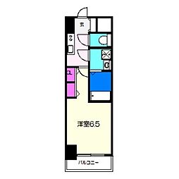 S-RESIDENCE堺blaze 1Kの間取図画像