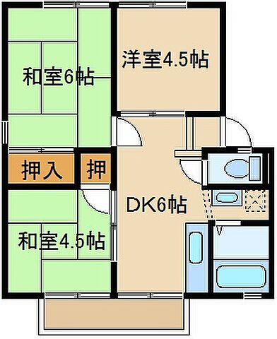 ホームズ でお部屋探し コーポ宮小路 2階 3dk 賃料4 4万円 45 2 賃貸アパート住宅情報 物件番号 取扱い不動産会社 株式会社タウンハウジング 入間店