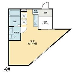 PREASHONANCHO ワンルームの間取図画像