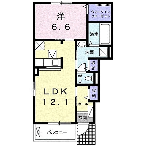 ソフィア根耒I ｜大阪府泉佐野市葵町４丁目(賃貸アパート1LDK・1階・48.35㎡)の写真 その2