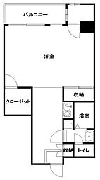 コージーハウス横浜南 1SKの間取図画像