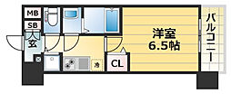 プレサンス神戸元町 1Kの間取図画像