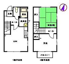 メゾネット千早 A0102 ｜ 福岡県福岡市東区千早２丁目3-22-1（賃貸アパート2LDK・1階・60.18㎡） その2