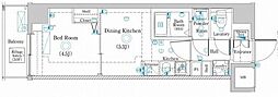Raffistar大師前-4 1DKの間取図画像