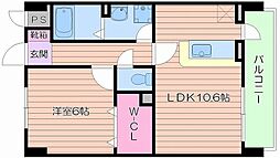 メゾンドファミーユ鶴見緑地公園1 1LDKの間取図画像