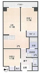 ノトスビル 2LDKの間取図画像