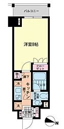 エスティメゾン赤羽 1Kの間取図画像
