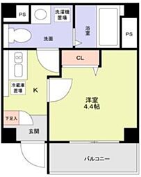 ブルーライトヨコハマ 2階1Kの間取り
