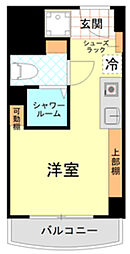 ユニハイツ勝どき ワンルームの間取図画像