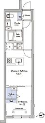 ATRIOFLATS中野 1DKの間取図画像