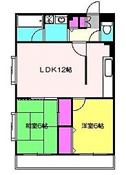 I,Sレイクヒルズ 2LDKの間取図画像