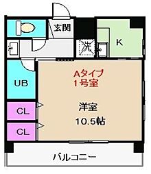 間取図画像 1K