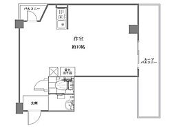 赤坂キャステール ワンルームの間取図画像