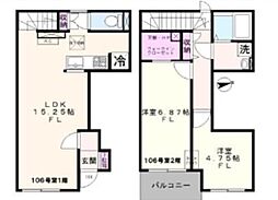エスパシオ 2LDKの間取図画像