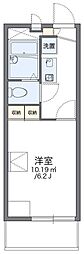 レオパレスパヴィヨン ブラン 2階1Kの間取り