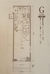 スカイコート板橋参番館 1Kの間取図画像
