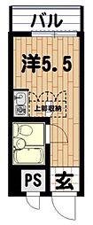 TOP中野第2 ワンルームの間取図画像