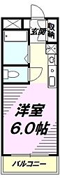 サニーステージ ワンルームの間取図画像
