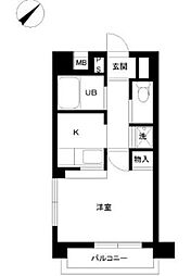 スカイコート神田壱番館 1Kの間取図画像