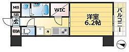 ファーストステージ神戸トランキーロ 1Kの間取図画像