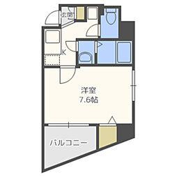 ラフォーレ赤坂アネックス 1Kの間取図画像