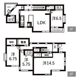 ステージK 2階3LDKの間取り