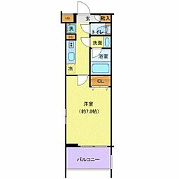CREVISTA板橋志村 1Kの間取図画像