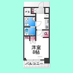 Racine宿院 1Kの間取図画像