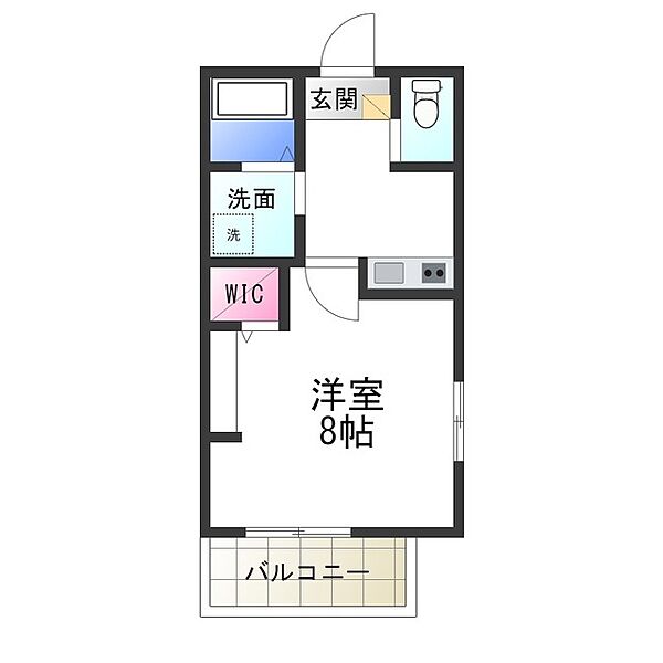 エヌエムキャトフヴァントワ ｜大阪府堺市西区鳳北町８丁(賃貸マンション1K・1階・26.13㎡)の写真 その2