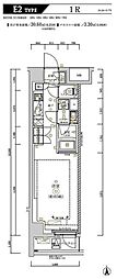 リルシアシティ北新宿 ワンルームの間取図画像