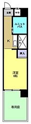 大森永谷マンションC棟 ワンルームの間取図画像