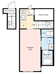 ブランミュール西荻窪EAST 1Kの間取図画像