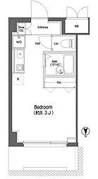COMFORIA東中野 ワンルームの間取図画像