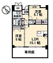 グランマスト海岸通り A0102 ｜ 広島県呉市海岸３丁目15-16（賃貸マンション2LDK・1階・62.52㎡） その2