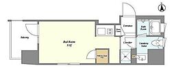 ミュプレ高田馬場 ワンルームの間取図画像