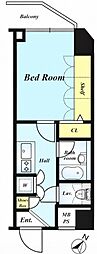 ブライズ西五反田 1Kの間取図画像