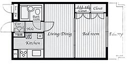MAC北軽井沢コート 2Kの間取図画像