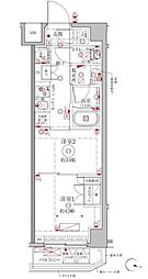 クレイシアIDZ幡ヶ谷 2Kの間取図画像