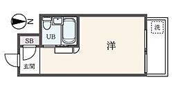 TOP三軒茶屋3 ワンルームの間取図画像