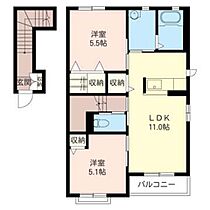 ラ・フォレスタ 00201 ｜ 茨城県日立市諏訪町３丁目4-2（賃貸アパート2LDK・2階・54.70㎡） その2