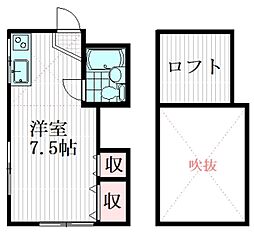 グレースマエダ ワンルームの間取図画像