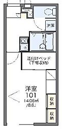 レオパレスMAX 1Kの間取図画像