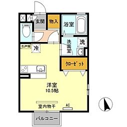 グランメール ワンルームの間取図画像