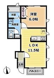 デザインメゾン高倉 1LDKの間取図画像