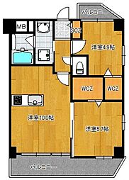 Kierra-Saari 2LDKの間取図画像