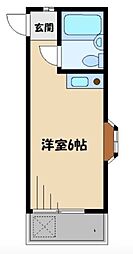 ハウスロイヤル ワンルームの間取図画像